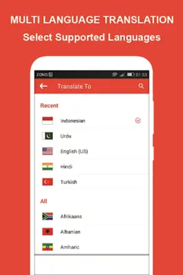 Speak and Translate All Languages android App screenshot 8